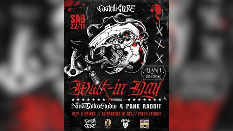 Castelli Core Tattoo Walk-in Day x Nina Tattoo - Evento underground curato da Castelli Core